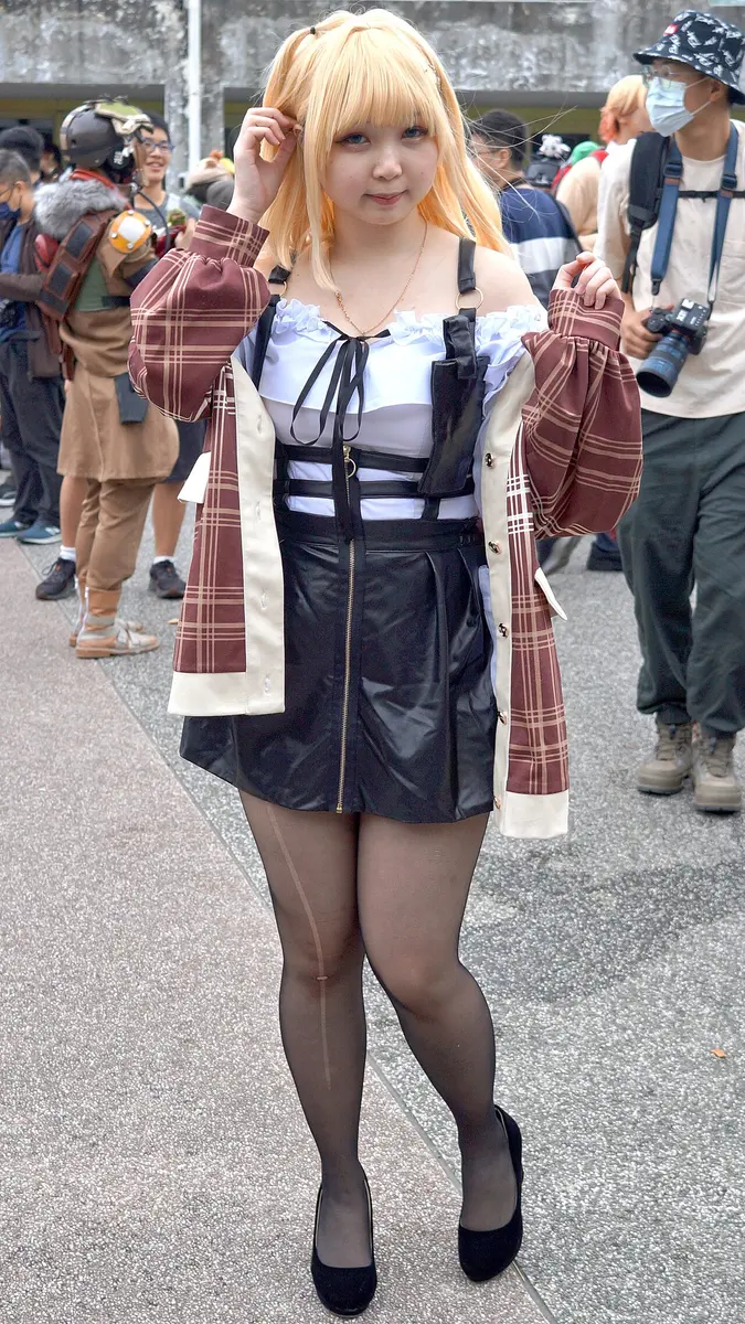 A Taiwanese cosplayer wearing a Watson Amelia costumeImage: Solomon203.