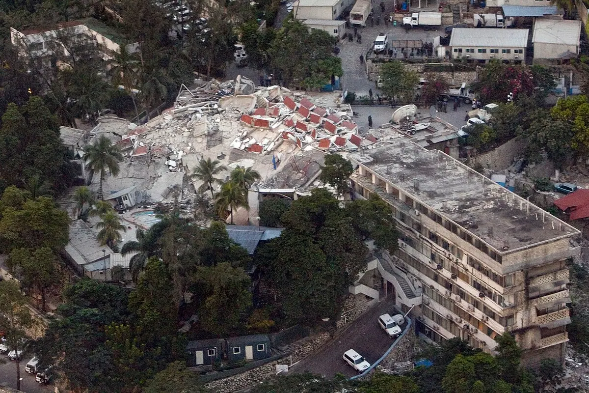 Damage from the Haitian earthquake Image: Logan Abassi, UN.