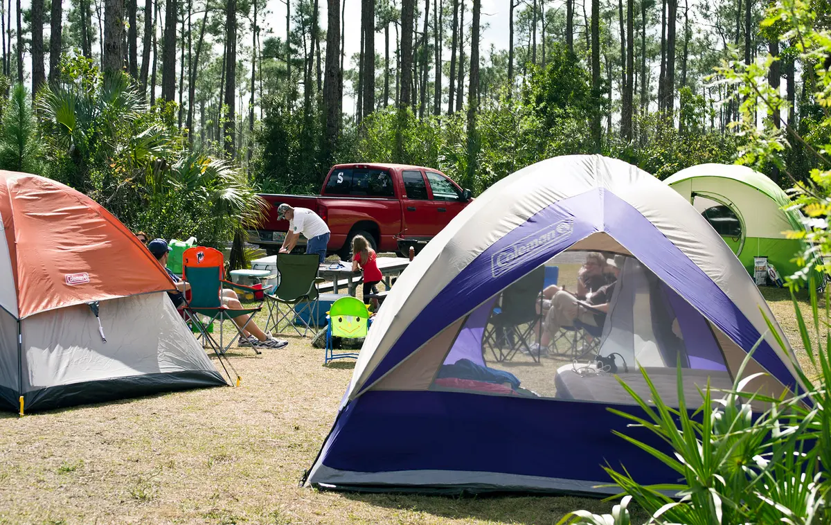tent camping Long Pine Key NPS Photo JR