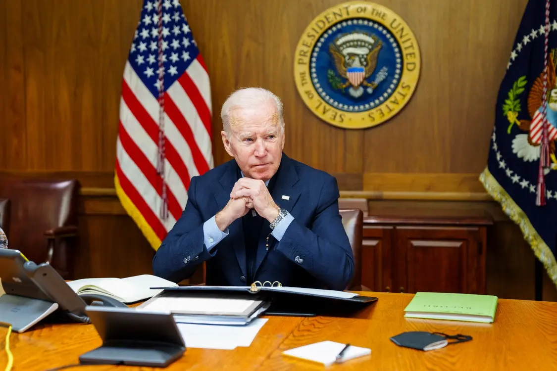 Joe Biden on February 12, 2022. Image: The White House.