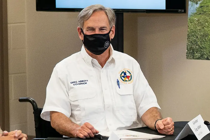 Governor Abbott in August 2020. Image: The White House.