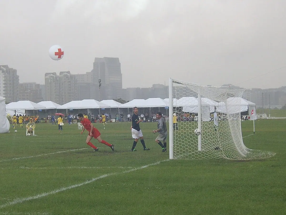 The bronze medal match of soccer event - Iran vs Australia.Image: Rico Shen.