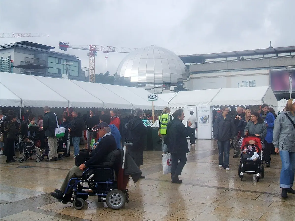 Millennium Square was filled with different stalls for the festival Image: Anonymous101.