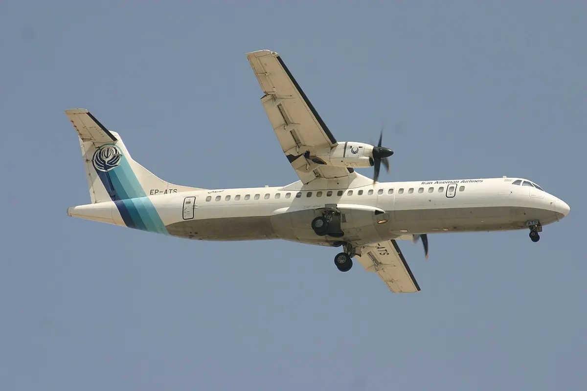 Aseman Airlines ATR 72, from file. Image: Aeroprints.com. (Reuse terms.)