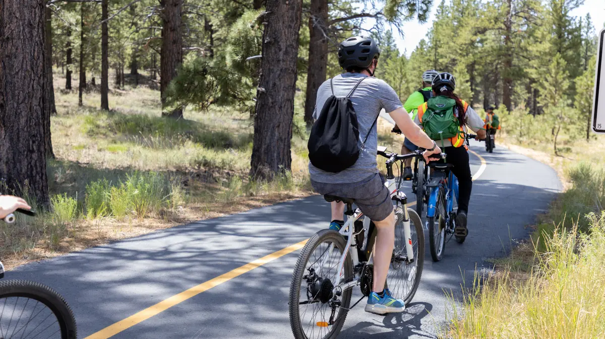 Bikers on the shared use path NPS photo