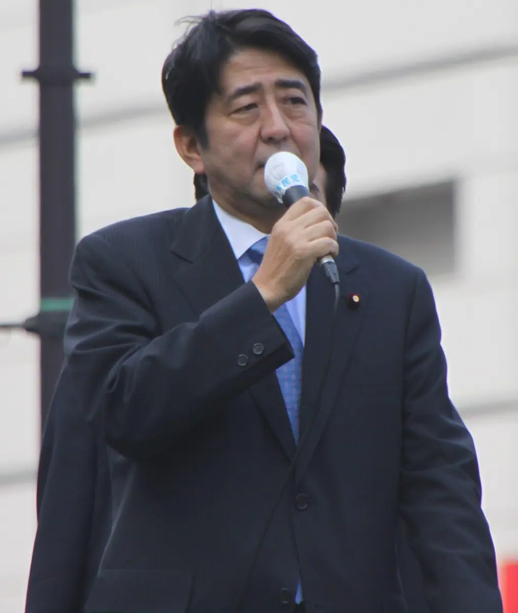 File photo of Shinzo Abe in 2010. Image: 多摩に暇人.