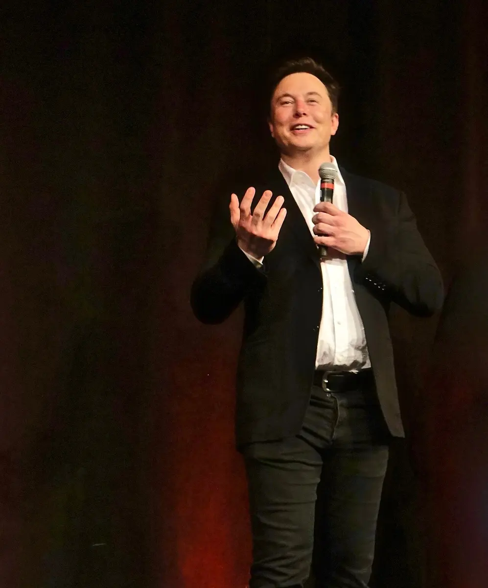 Musk at a Tesla shareholder meeting on June 11, 2019. Image: Steve Jurvetson.
