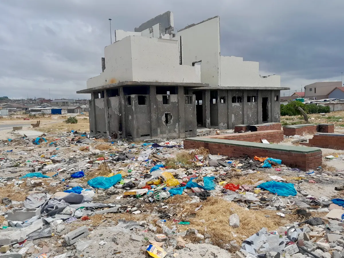 The abandoned building which residents say attracts criminal activities.