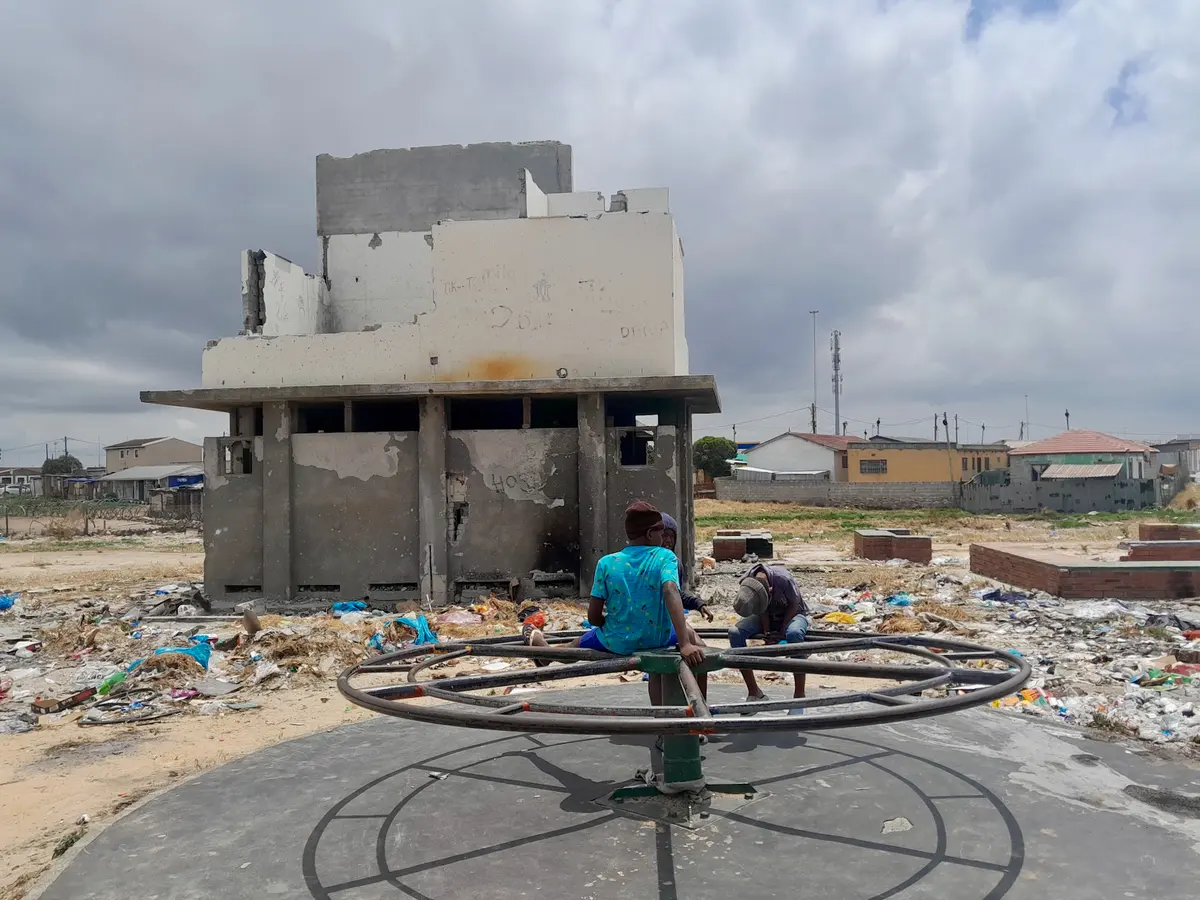 Children still want to play at dilapidated Funza Park.