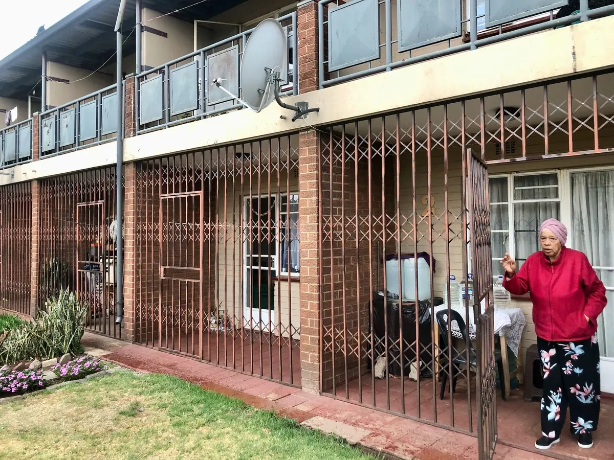 Elaine de Vos at the Akasia Hof subsidised accommodation in Jan Hofmeyer, Johannesburg. Photos: Silver Sibiya